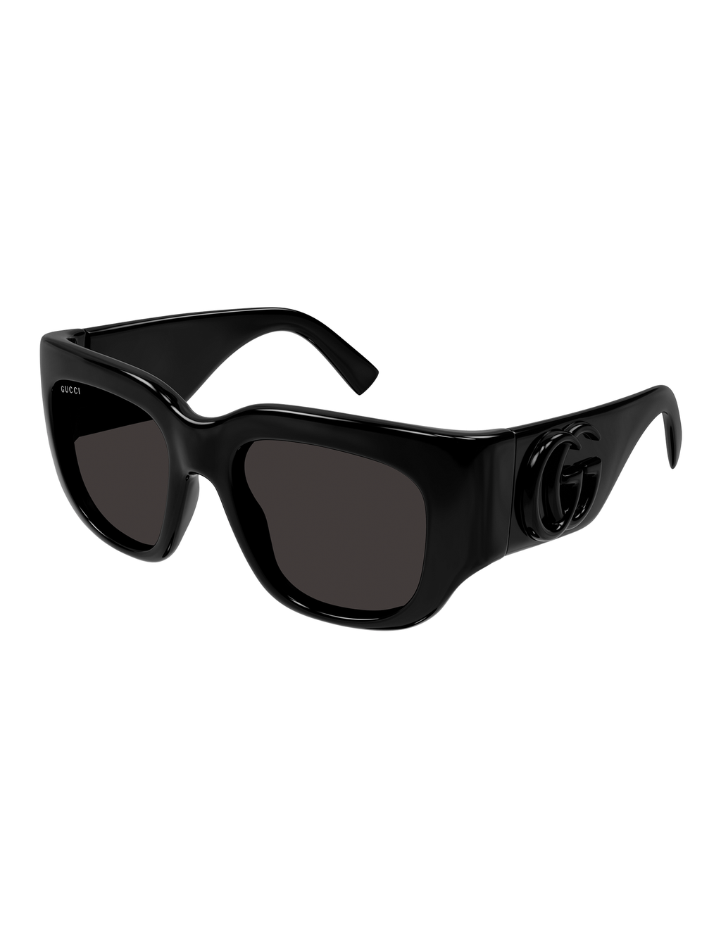 Square Logo Sunglasses, Black