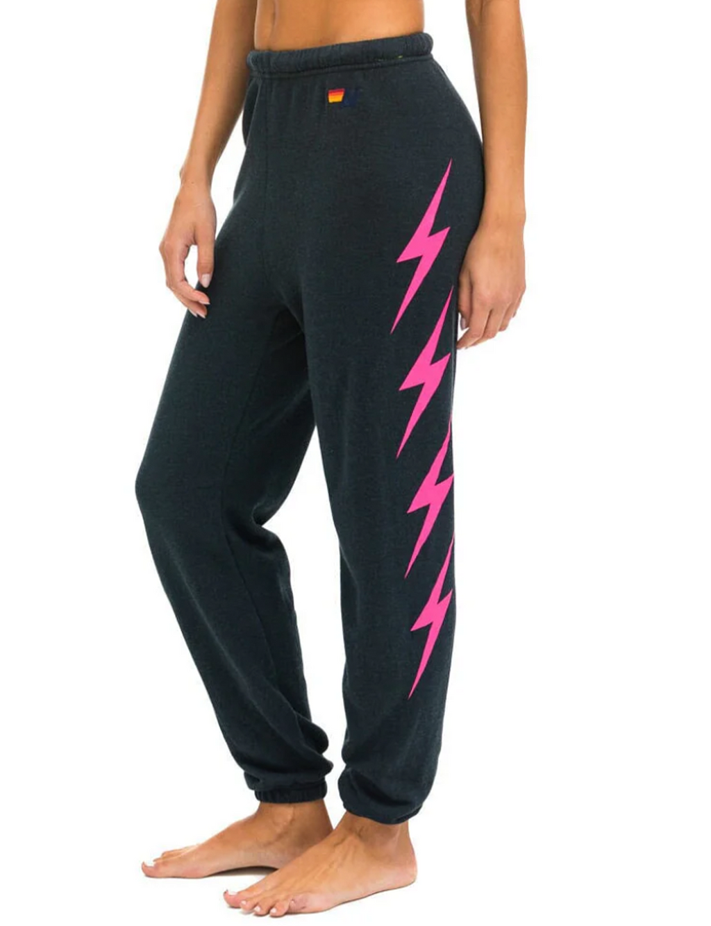 Bolt 4 Women's Sweatpants, Charcoal/Neon Pink