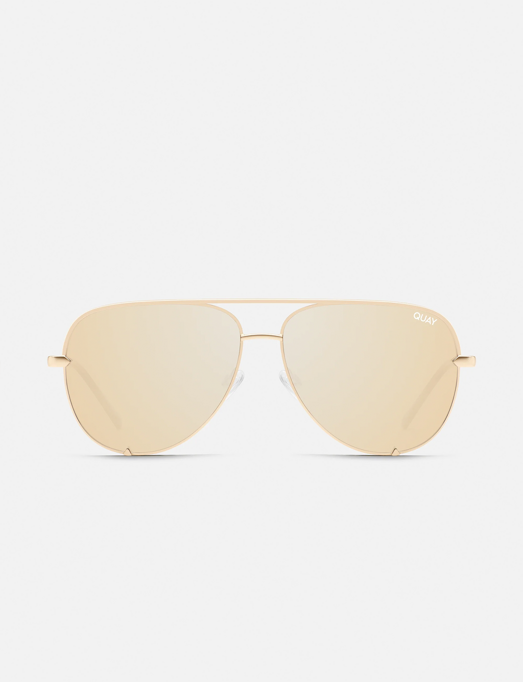 High Key XL Sunglasses, Gold/Champagne