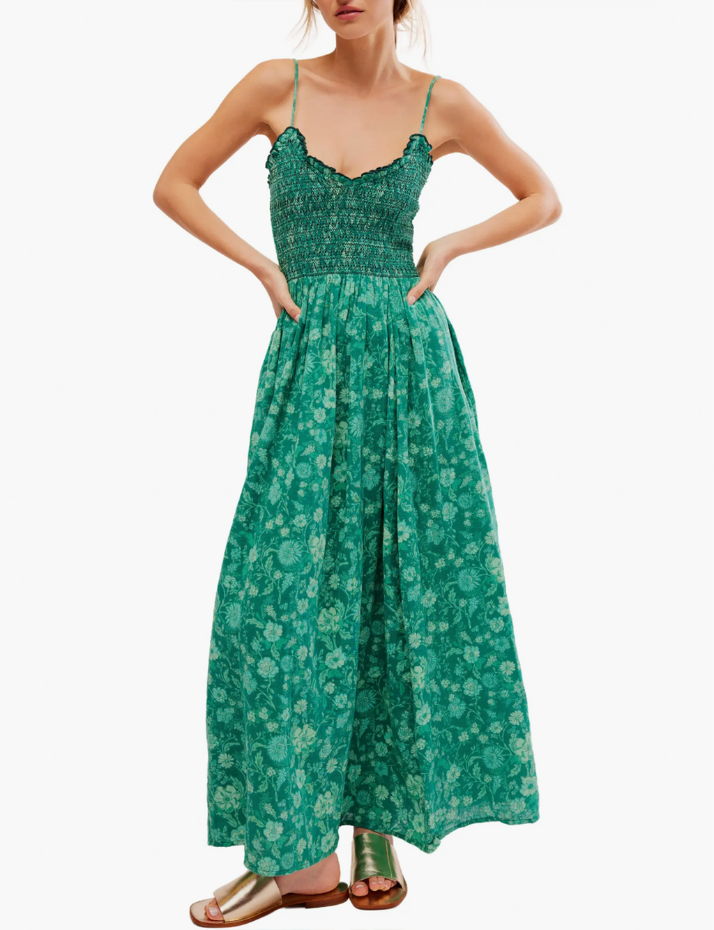 Sweet Nothings Midi Dress, Forest