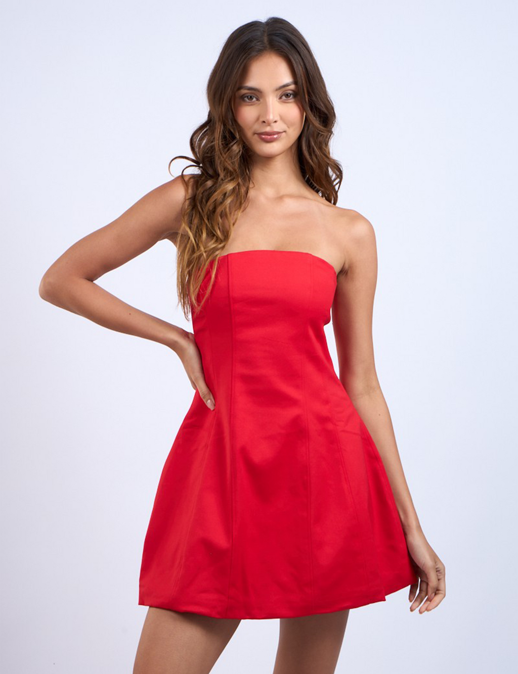 Victoria Mini Dress, Red