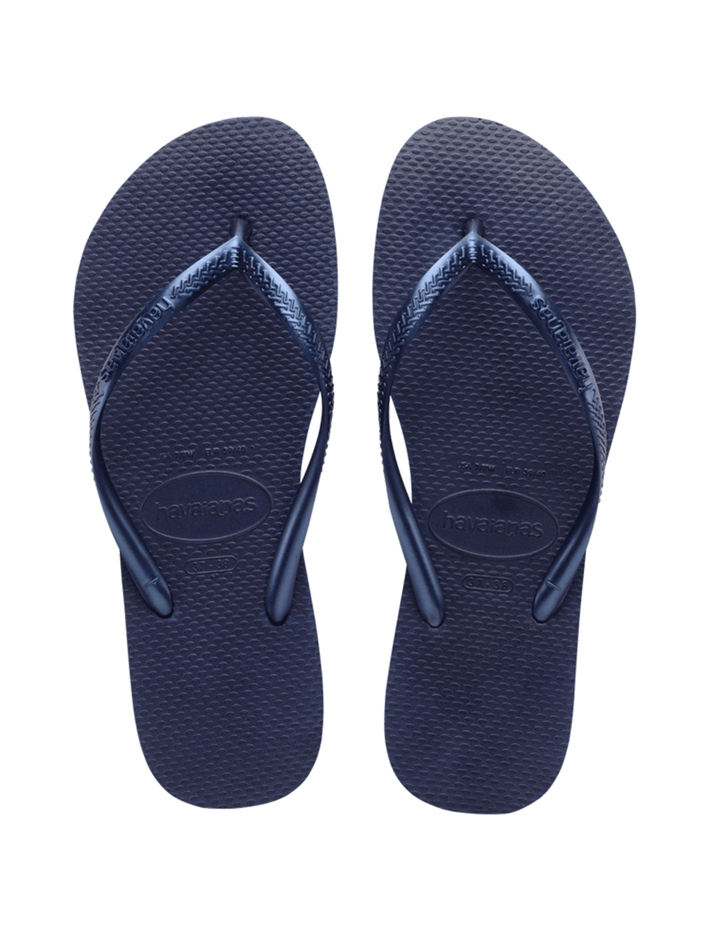 Slim Sandal, Navy Blue