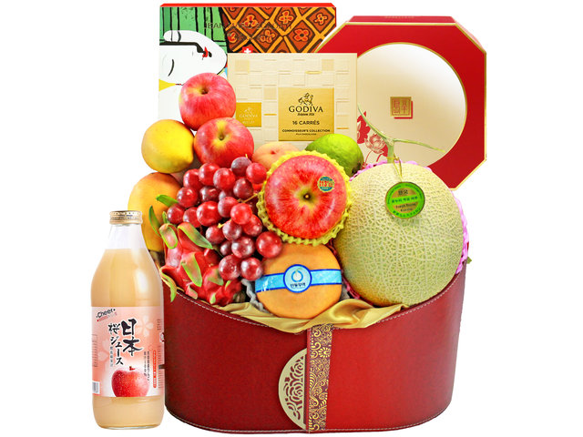 Mid-Autumn Gift Hamper - Mid Autumn Peninsula Moon Cake With Luxury Juice Fruit Hamper  FH115 - L139520 Photo