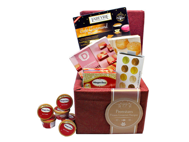 Wine n Food Hamper - Fancy Frozen Dessert Gift Hamper FH99 - L160790 Photo